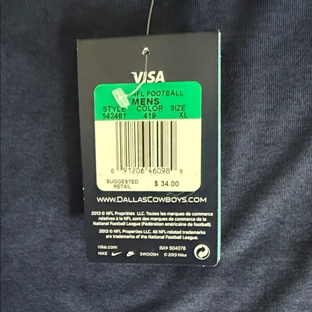 Nike Navy Long Sleeve Shirt with Star Emblem